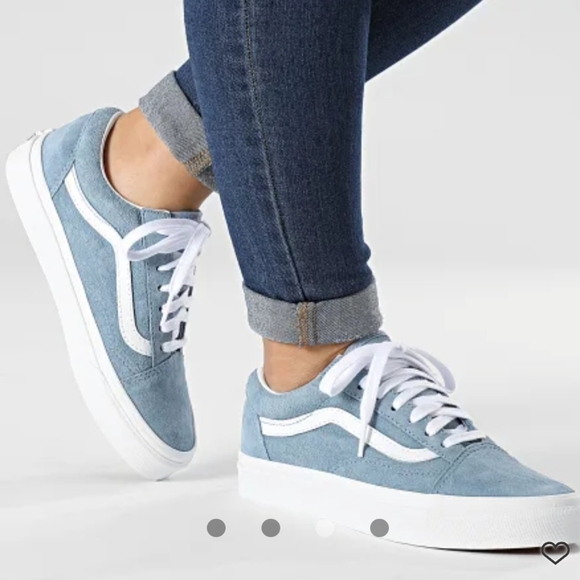 Vans Women's Blue Sneakers - Picture 1 of 9